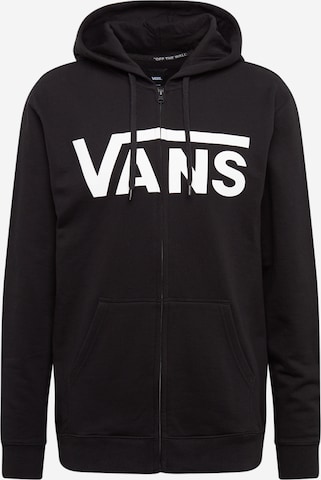 VANS Regular fit Zip-Up Hoodie in Black: front