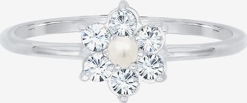 ELLI PREMIUM Verlobungsring 'Blume' in Silber