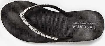 LASCANA T-Bar Sandals in Black