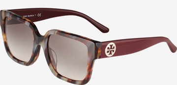 Lunettes de soleil Tory Burch en marron : devant