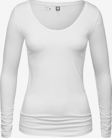 T-shirt G-Star RAW en blanc : devant