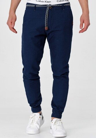 INDICODE JEANS Regular Pants ' Blnda ' in Blue: front