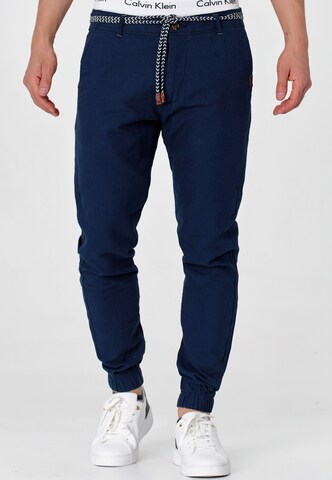 INDICODE JEANS Tapered Hose 'Blnda' in Blau: Vorderseite