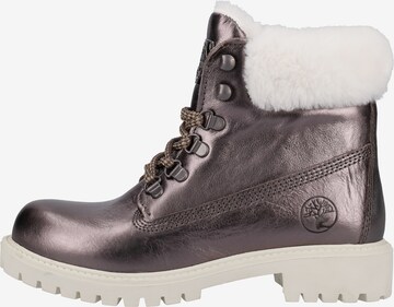 Darkwood Lace-Up Ankle Boots in Grey