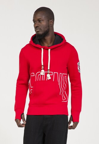 Sweat-shirt PLUS EIGHTEEN en rouge