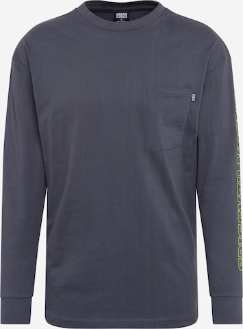 Urban Classics Regular fit Shirt in Grijs: voorkant