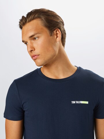 Coupe regular T-Shirt TOM TAILOR DENIM en bleu