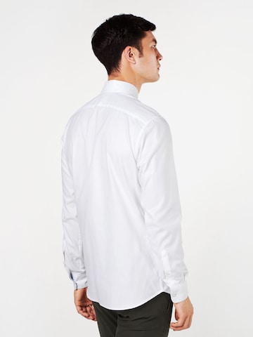 SELECTED HOMME Slim fit Button Up Shirt 'SLHMark' in White