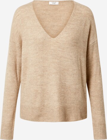 JDY Sweater 'Elanora' in Beige: front