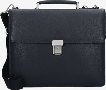 LEONHARD HEYDEN Document Bag 'Berlin' in Black: front