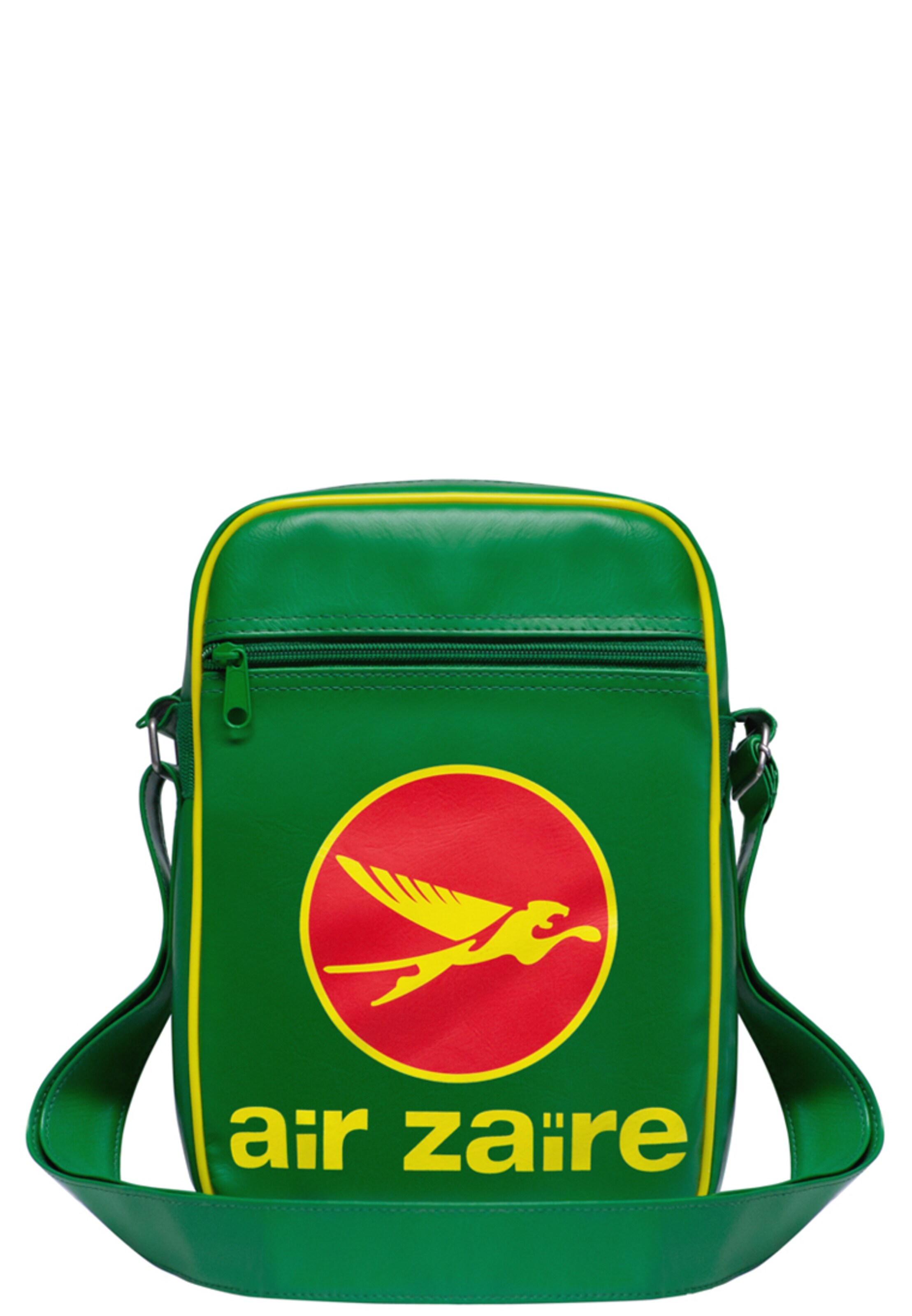 LOGOSHIRT Shoulder bag 'Air Zaire Airways' in Green: front