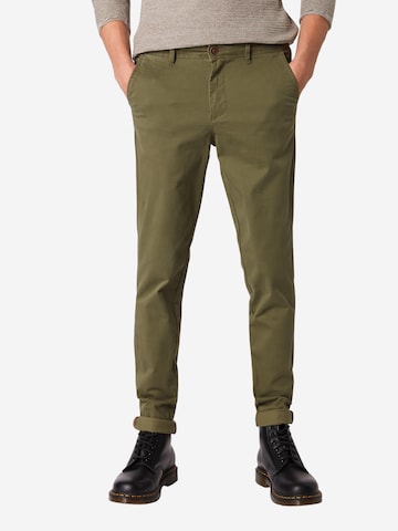 JACK & JONES Slim fit Chino trousers 'Marco Bowie' in Green: front