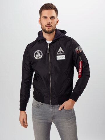 Veste mi-saison 'NASA' ALPHA INDUSTRIES en noir : devant