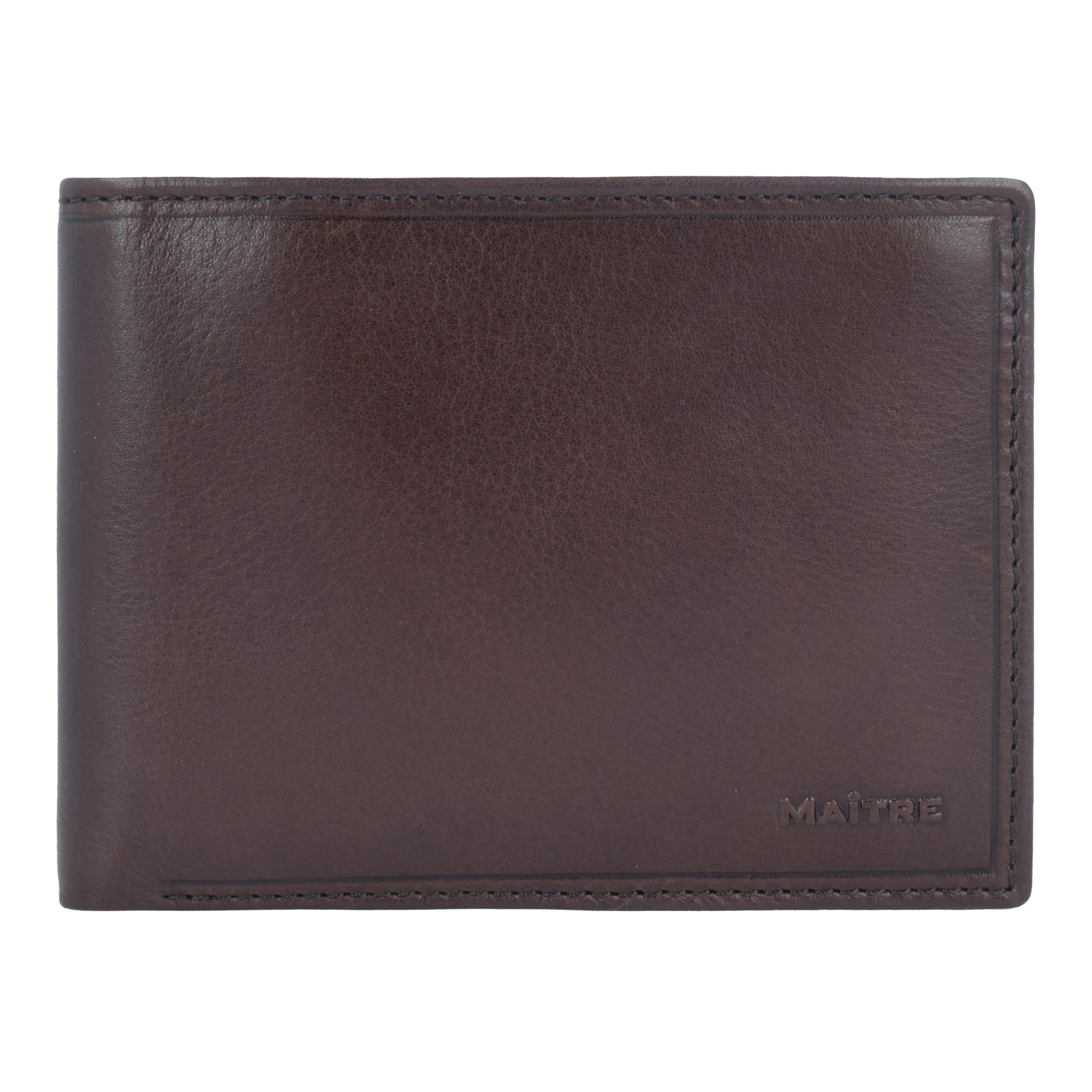 Maître Wallet 'Grumbach Galbert' in Brown: front