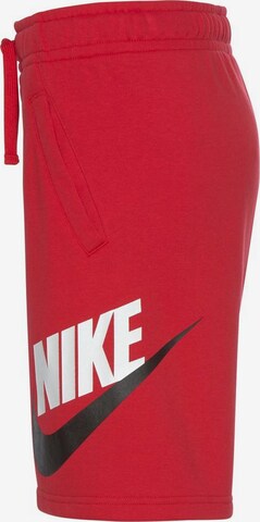 Nike Sportswearregular Hlače - crvena boja