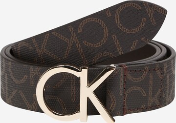 Ceinture 'Mono 3' Calvin Klein en marron : devant