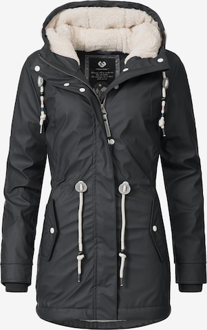 Ragwear Winter Parka 'Monadis' in Black: front