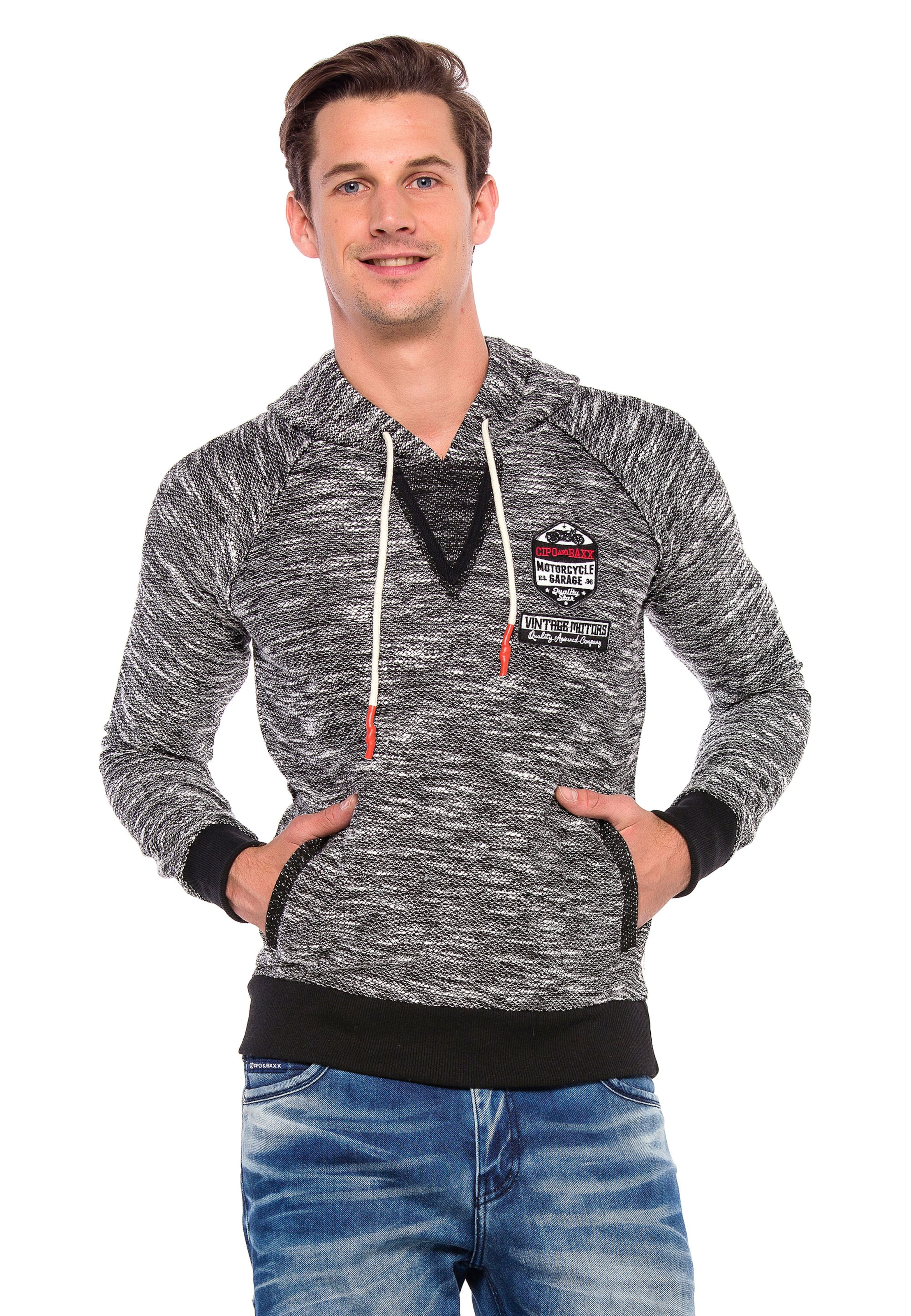 CIPO & BAXX Pullover in Grau