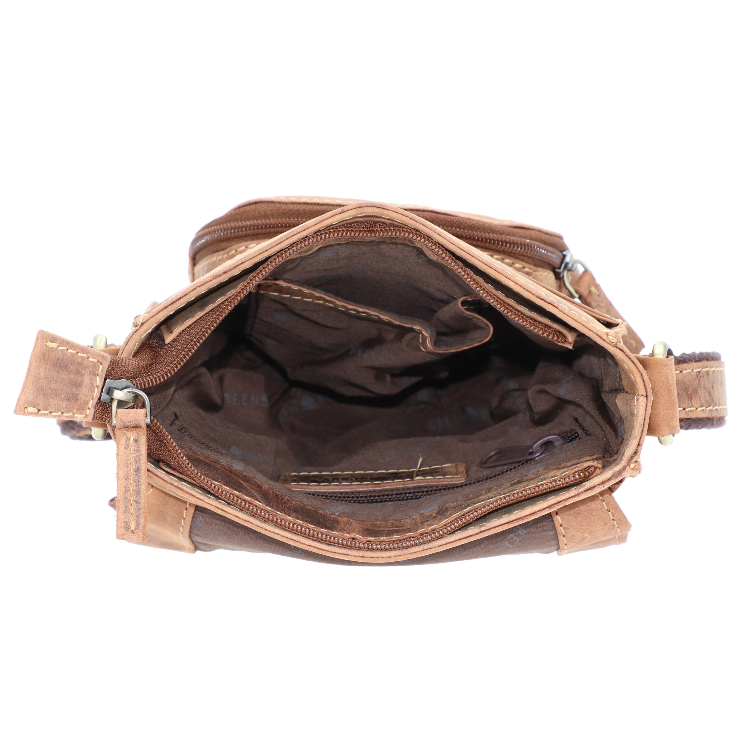 Sac à bandoulière GREENBURRY en marron