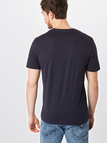 TOM TAILOR Regularny krój Koszulka w kolorze niebieski: tył