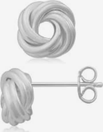 FIRETTI Earrings 'Knoten' in Silver: front