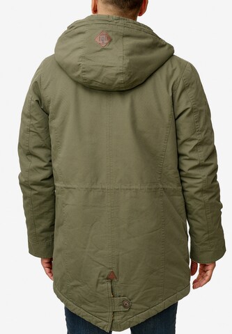 INDICODE JEANS Winter Parka 'Barge' in Green