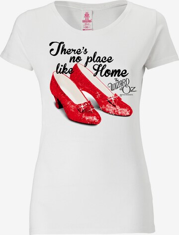 LOGOSHIRT T-Shirt 'There`s no place like home - Der Zauberer von Oz' in Weiß: predná strana