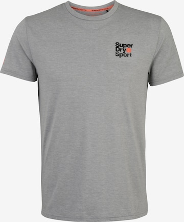 Superdry Klasický střih Funkční tričko – šedá: přední strana