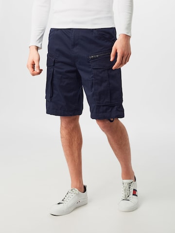 G-Star RAW Cargo Pants 'Rovic Relaxed' in Blue: front