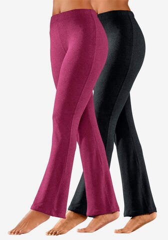 VIVANCE Boot cut Leggings in Purple: front