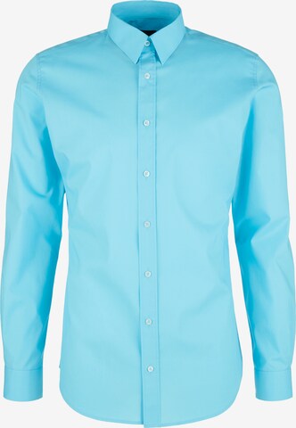 s.Oliver BLACK LABEL Regular fit Button Up Shirt in Blue: front