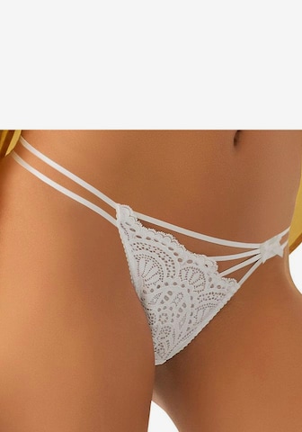 LASCANA String in White: front