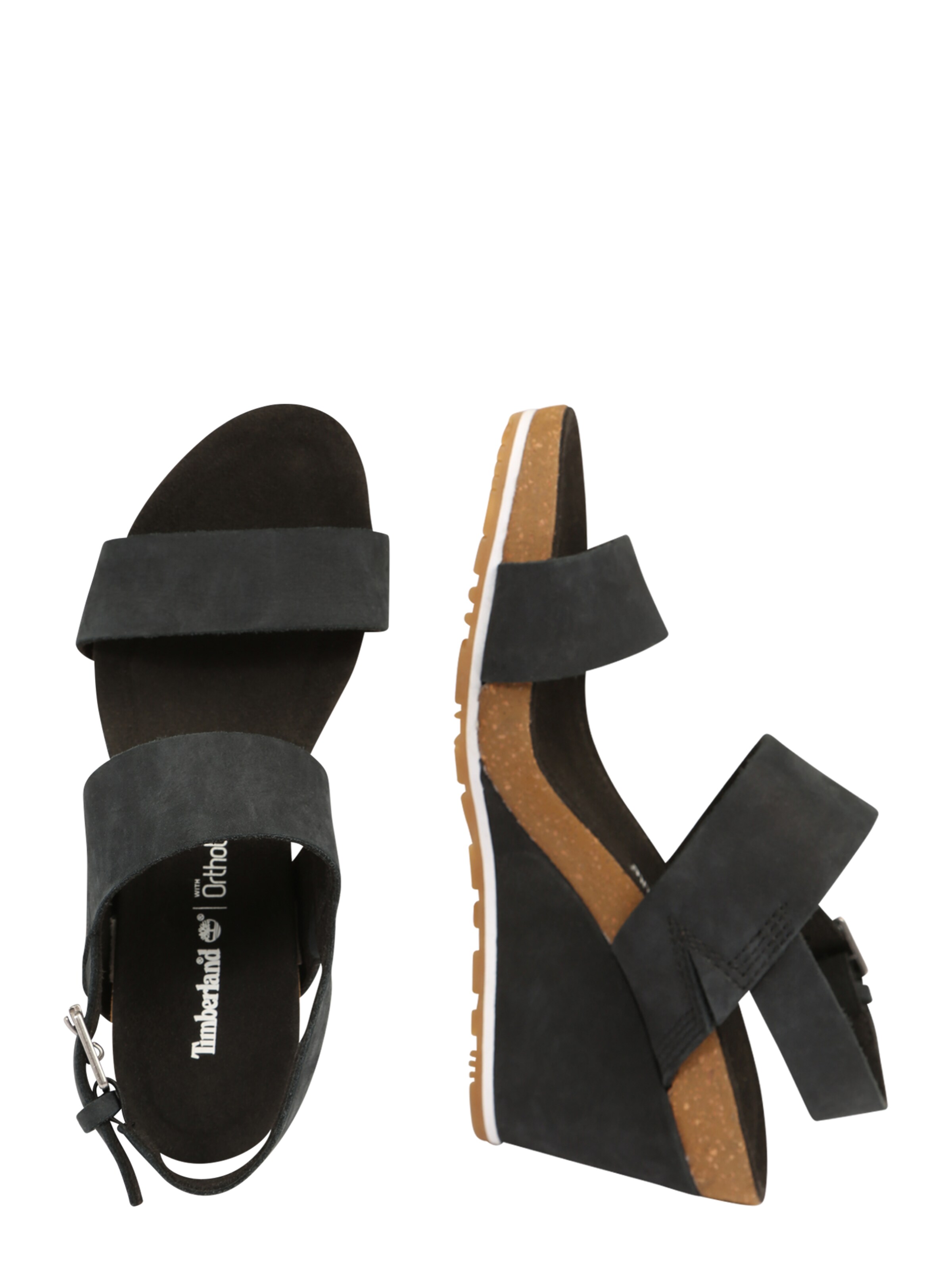TIMBERLAND Strap Sandals 'Capri Sunset' in Black: side