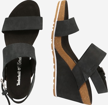 TIMBERLAND Strap Sandals 'Capri Sunset' in Black: side