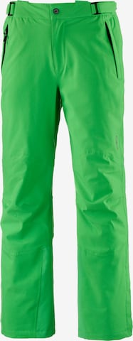 CMP Regular Outdoor Pants in Green: front