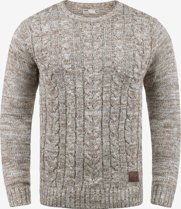 !Solid Sweater 'Philemon' in Beige: front