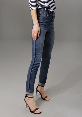 Aniston CASUAL Skinny Jeans in Blau