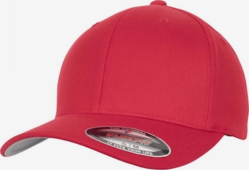 Casquette Flexfit en rouge : devant