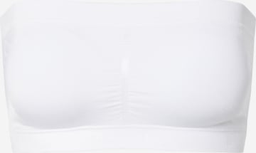 MAGIC Bodyfashion Bandeau Bra 'Comfort' in White: front