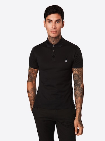 Polo Ralph Lauren Slim fit Shirt in Zwart: voorkant