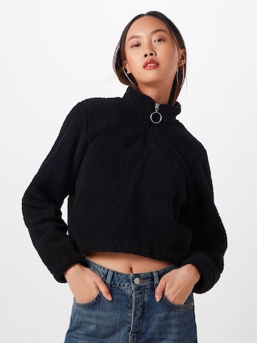 Urban Classics Sweater 'Sherpa' in Black: front
