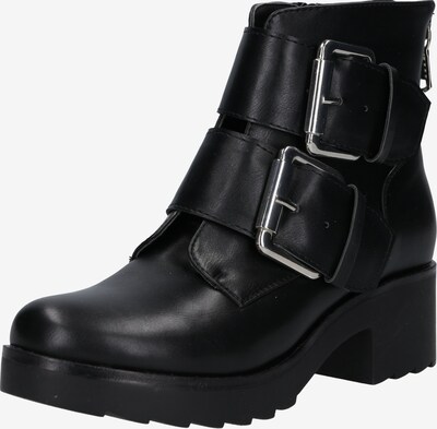 schwarze leder stiefeletten mit silber zierde schwarze leder stiefeletten mit silber zierde