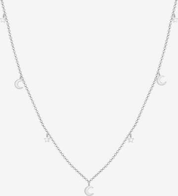 ELLI Necklace 'Halbmond, Sterne' in Silver