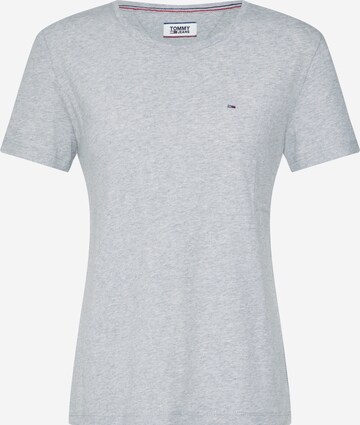 T-shirt Tommy Jeans en gris : devant