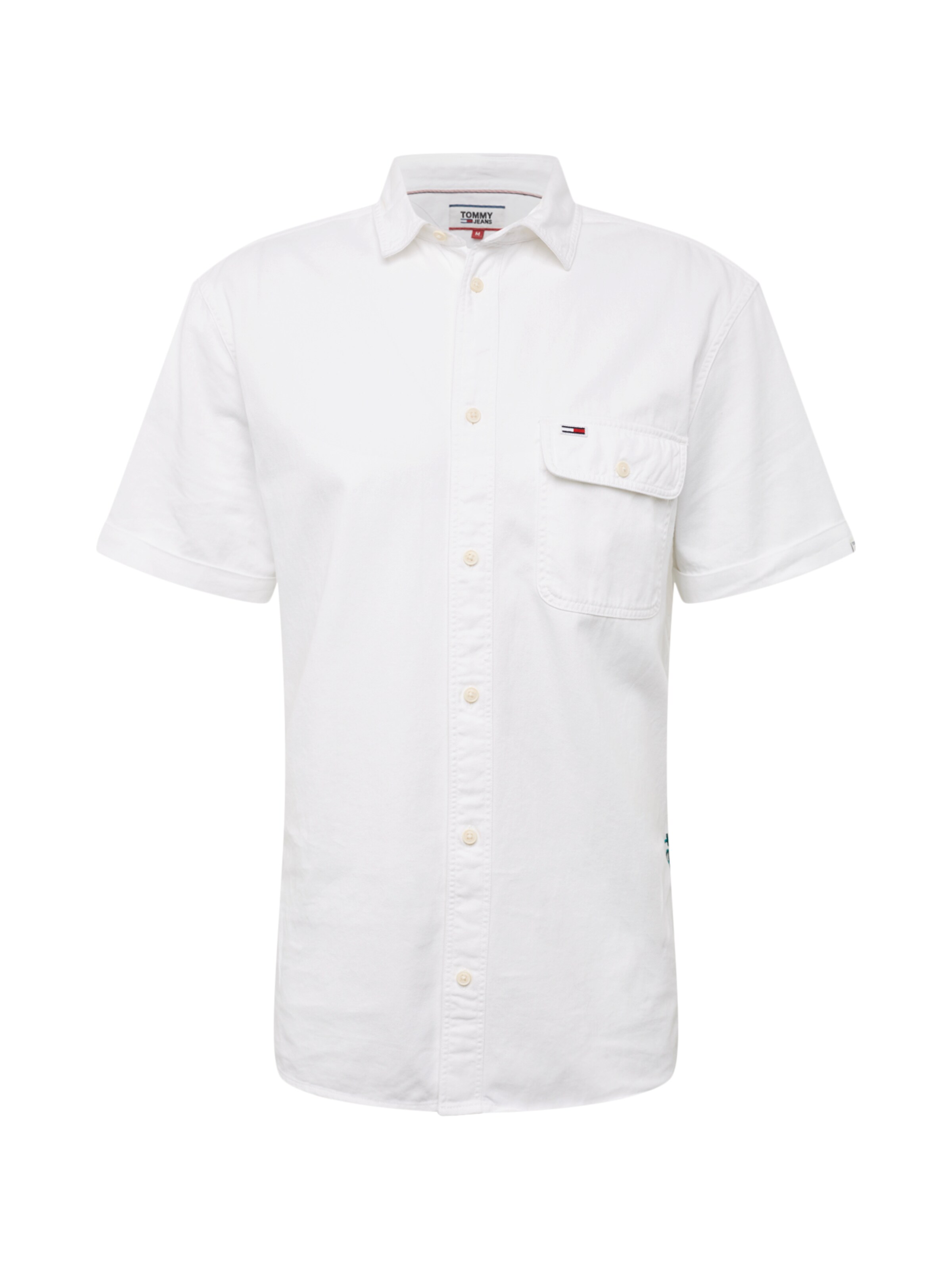 Tommy Jeans - Overhemd 'TJM TWILL POCKET SHIRT' in de kleur Wit