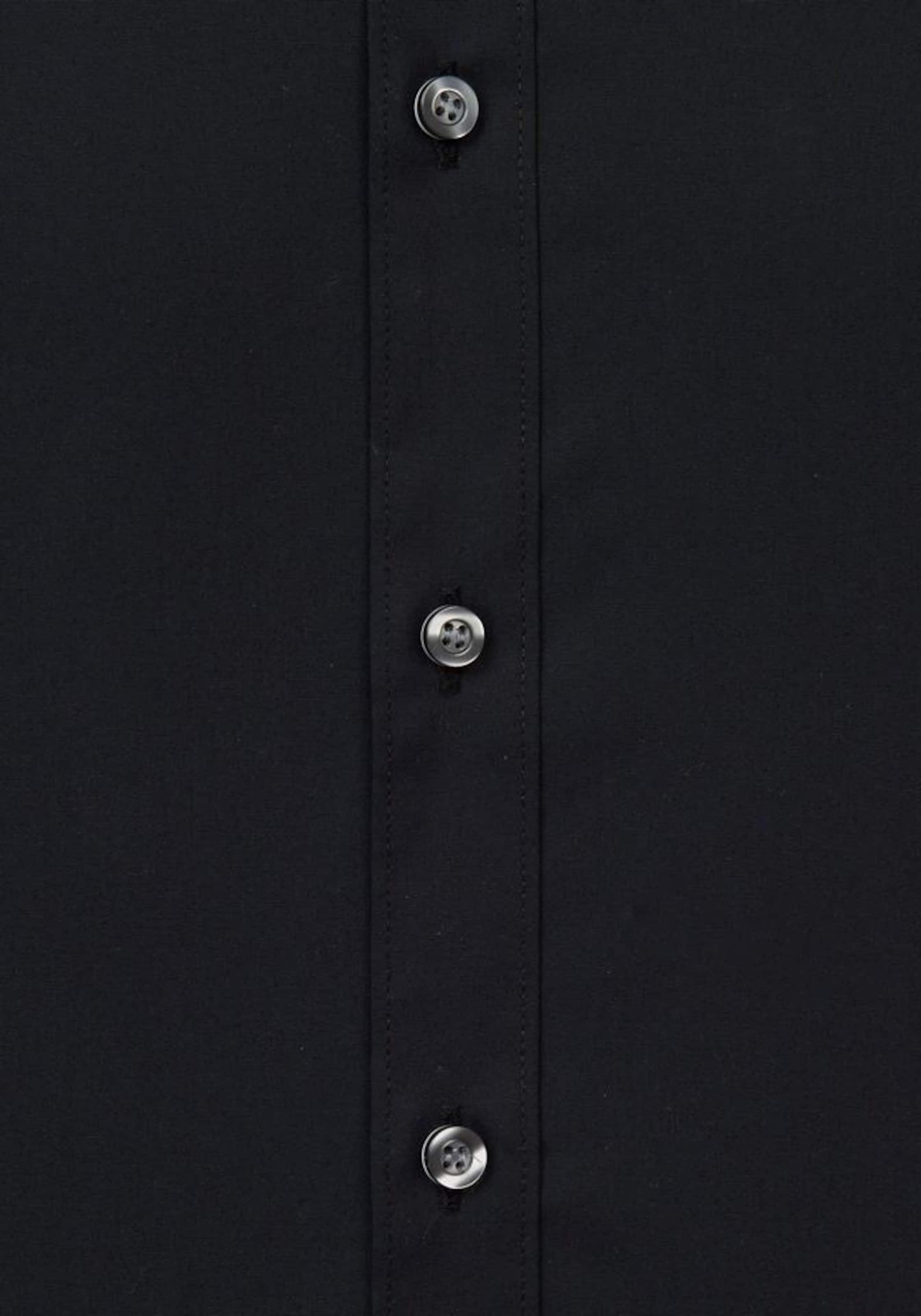OLYMP Slim Fit Hemd in Schwarz
