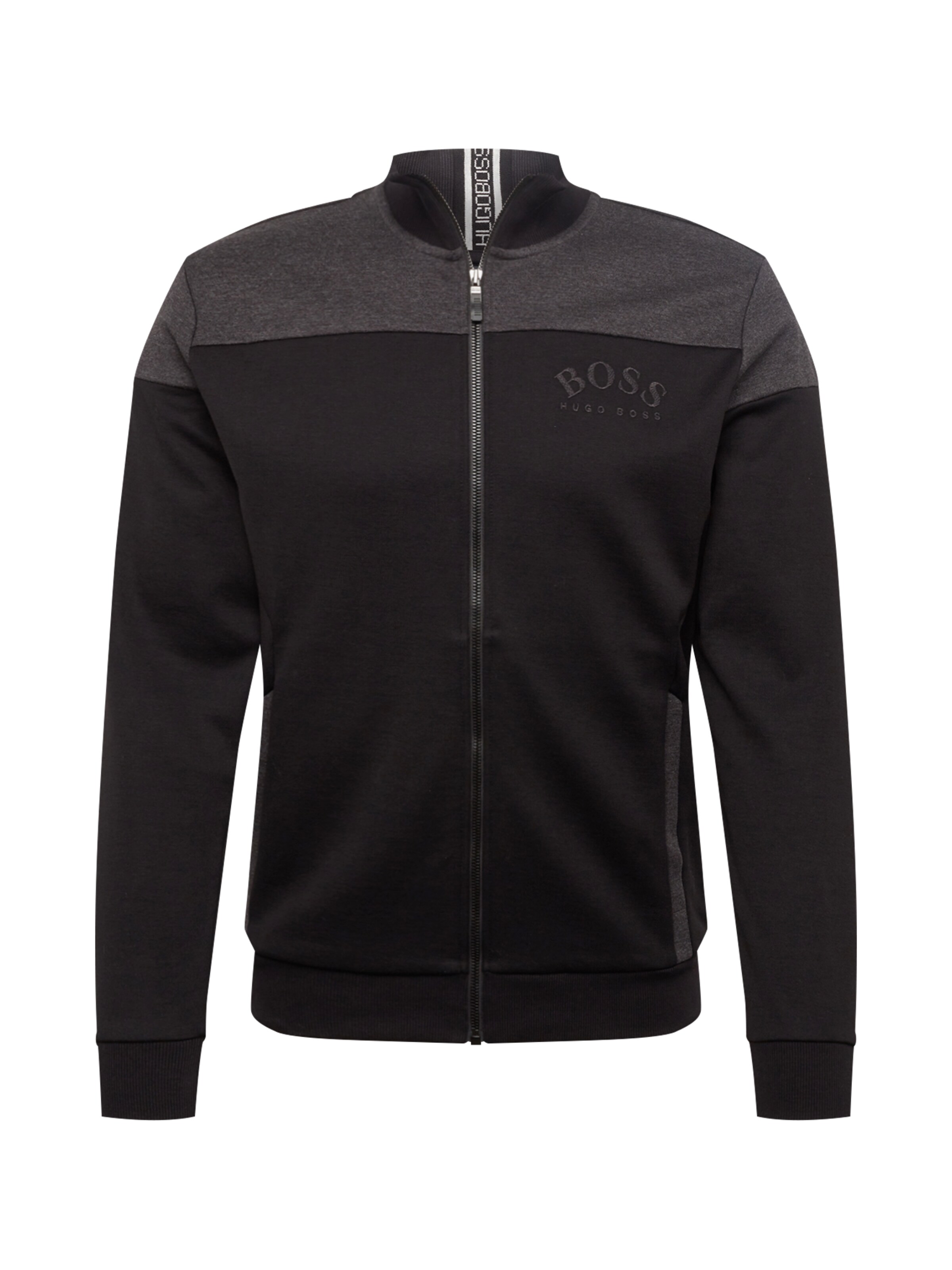 BOSS - Sweatvest 'Skaz' in de kleur Zwart