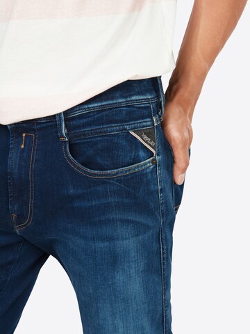 REPLAY Slimfit Jeans 'Anbass' in Blauw