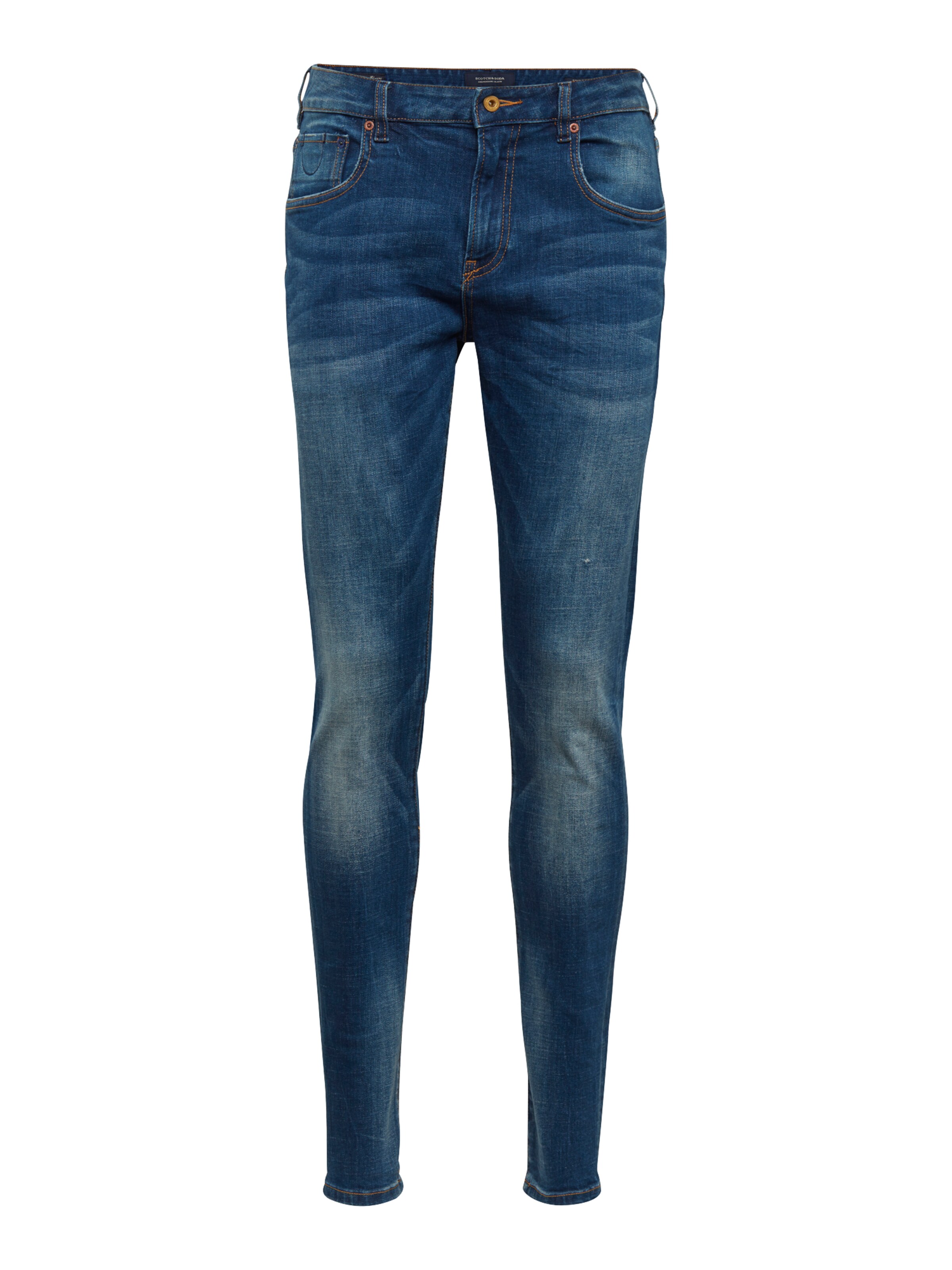 SCOTCH & SODA - Jeans 'NOS Skim - Kimono Yes' in de kleur Blauw denim