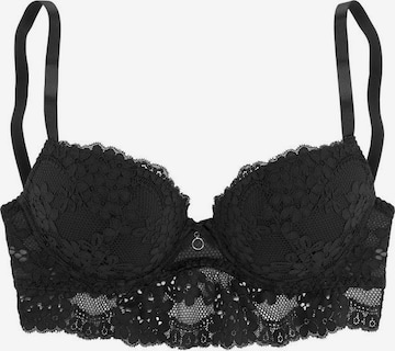 Soutien-gorge 'Charléne' s.Oliver en noir : devant